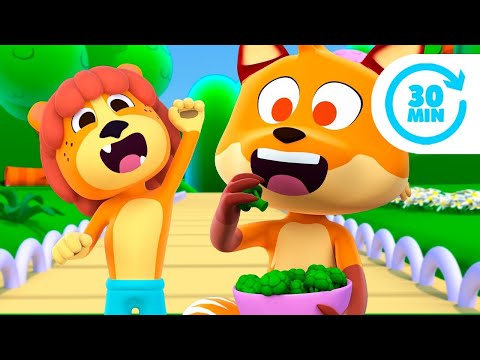 El León Vegetariano y Más Canciones Infantiles del Zoo | El Reino Infantil