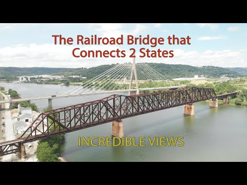 Famous Railroad Bridge That Connects 2 States! INCREDIBLE