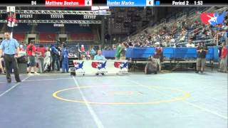 Fargo 2012 94 Round 2: Matthew Deehan (New Jersey) vs. Hunter Marko (Wisconsin)