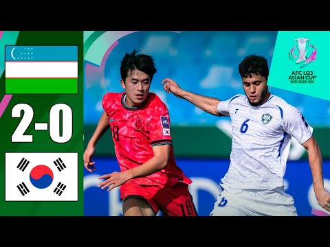 Uzbekistan U23 vs South Korea U23 2-0 Highlights | U23 AFC Asian Cup 2026 | south korea uzbekistan