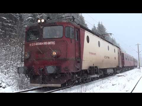 EA546 pleaca din Silhoasa cu trenul R5701 Suceava - Ilva Mica - 06.12.2017