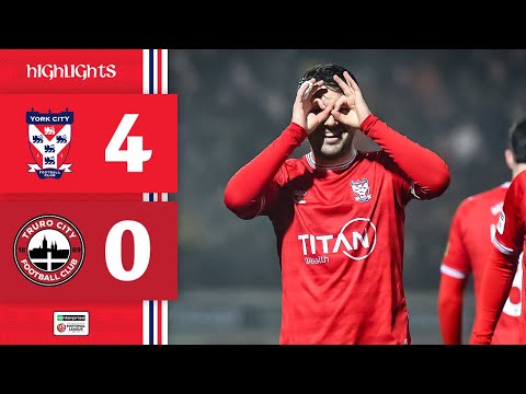 📺 Match Highlights | York City 4-0 Truro City | 2025/26