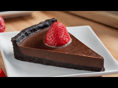 No-Bake Chocolate Tart - Dished #Shorts
