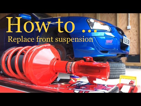 2005 Subaru Impreza WRX STI front suspension strut replacement - Part 1