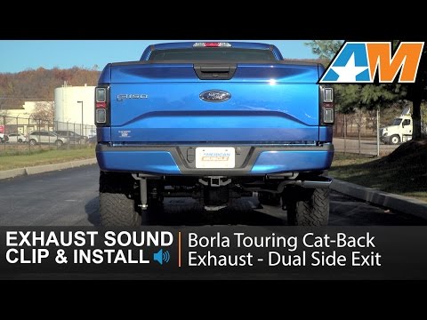 2015-2016 F-150 Borla Touring Cat-Back Exhaust - Dual Side Exit (3.5L EcoBoost) Sound Clip & Install