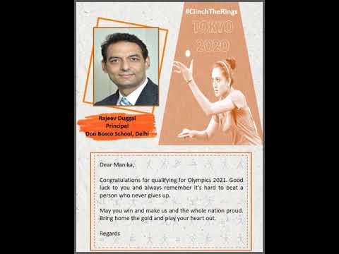 Wishes for Manika Batra our illustrious alumna .