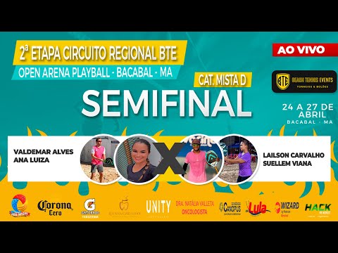 SEMIFINAL MISTA D. - VALDEMAR ALVES / ANA LUIZA X LAILSON CARVALHO / SUELLEM VIANA