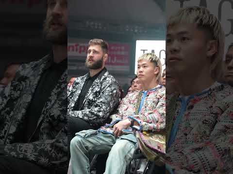 リングサイドで言葉を交わすイリー・プロハースカと那須川天心 #rizin男祭り