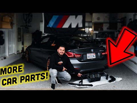 MY NEW CARBON FIBER DIFFUSER FOR MY BMW M4 GTS!! (AGRESSIVE STYLE)