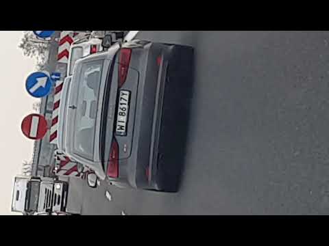 Wariat na autostradzie A2 w kierunku Warszawy w Audi S4