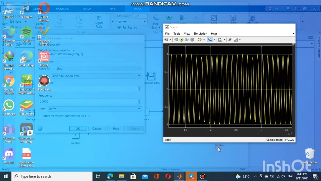 Amplitude Modulation Using Matlab Simulink