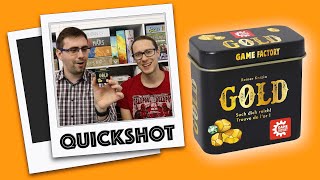 #Quickshot - Gold (Game Factory 2020) | Knizia für die Hemdentasche