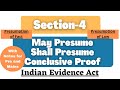 Section 4 Of Indian Evidence Act May Presume Shall Presume Conclusive Proof Presumptions IEA