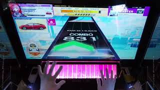 【CHUNITHM】 Glitch Street 1落ちAJ手元