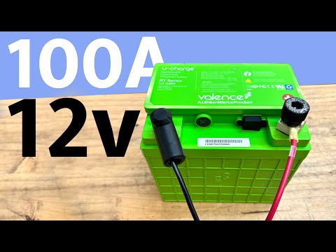 100A Capable 12v LiFePO4 Valence Battery
