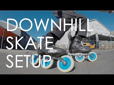 INLINE SKATE SETUP FOR DOWNHILL  // POWERSLIDE IMPERIAL 165MM TO 195MM MOUNT HACK // VLOG 82