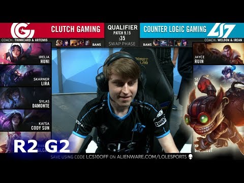 CLG vs CG - Game 2 | Round 2 S9 LCS Regional Qualifier for Worlds 2019 | CLG vs Clutch Gaming G2