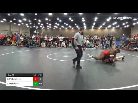 225 Lbs Rr Rnd 5 Sidney Milligan Oklahoma Dual Vs Lillian McCoy California Blue