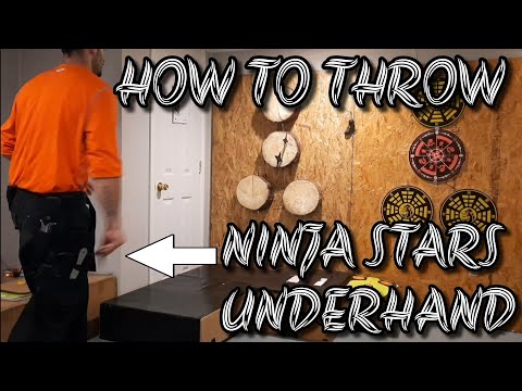 HOW TO THROW NINJA STAR SHURIKEN UNDERHAND E2 SECOND TECHNIQUE