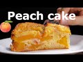 Fresh peach cake | low in carbs and kcal