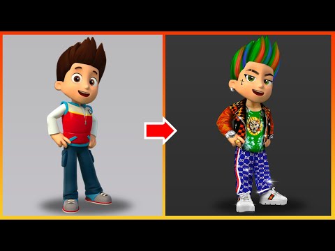 Ryder Paw Patrol Glow Up Into Bad Boy - Paw Patrol Movie Art @CartoonArt68