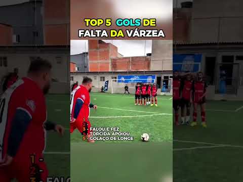 MELHORES GOLS DE FALTA DA VARZÉA  #ranking #futebol #top5