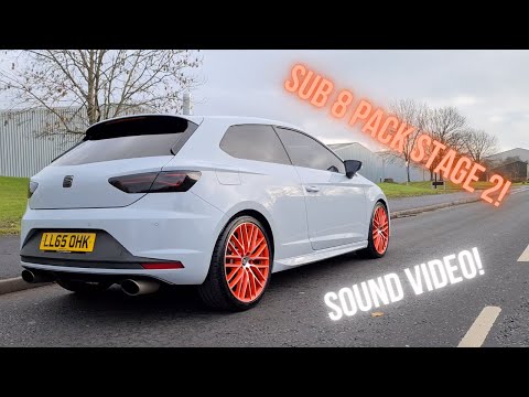 SUB 8 LEON CUPRA STAGE 2 DSG LAUNCH, REVS, POPS + BANGS!