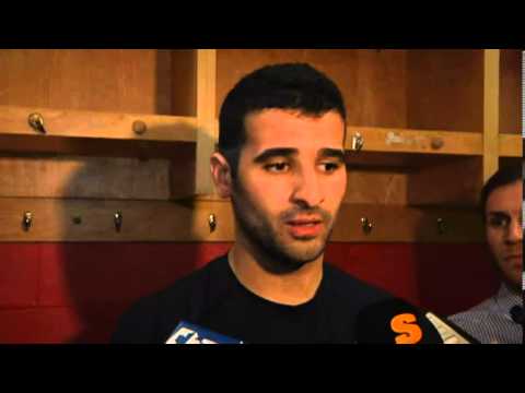 Nazem Kadri After the Hat Trick - Mar/30/2013