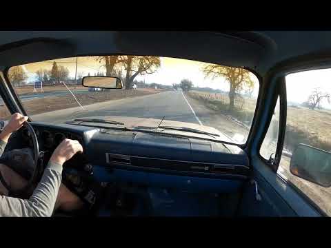 Driving the 1985 GMC K3500 4 speed SM465