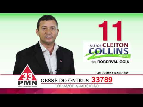 GESSÉ DO ÔNIBUS 33789 - JABOATÃO DOS GUARARAPES - FRENTE POR AMOR A JABOATÃO -