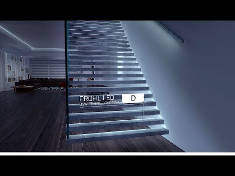 Відео огляд Алюмінієвий накладний профіль тип D для LED стрічок, з розсіювачем LUMINES. (Ціна за 1 м.п.)