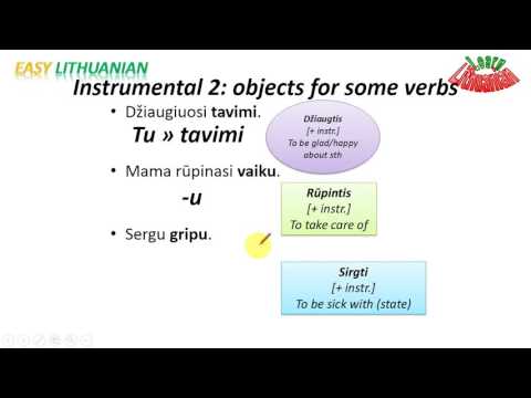 Easy Lithuanian - Instrumental case