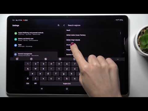 How to Change Date and Time on SAMSUNG Galaxy Tab S8+ - Date and Time Settings