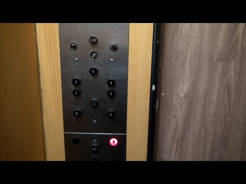 Vintage Otis Traction Elevator at the Masonic Building in Staunton, VA