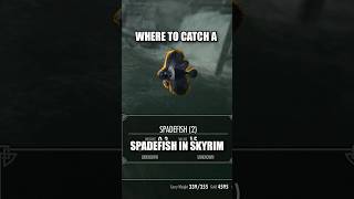 Where To Catch A Spadefish In Skyrim! #fishing #skyrim #skyrimanniversaryedition #shorts