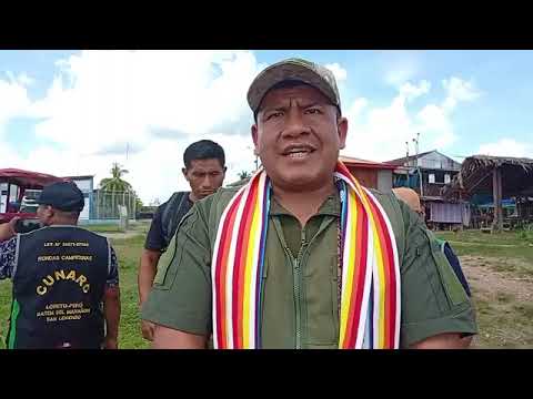 Presidente de CUNARC Flavio Flores, visita distrito de Pastaza- Datem del Marañon, región Loreto.