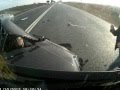 Russian Car Video - Man survives crash into Semi ...