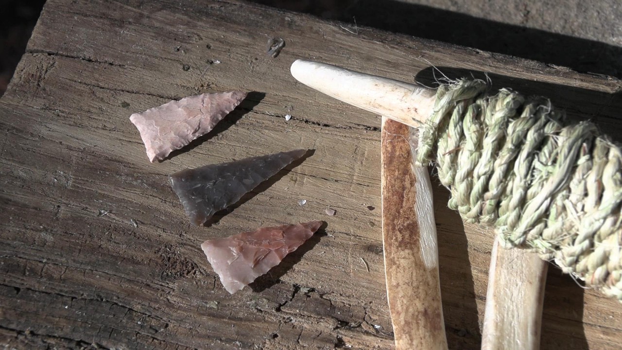 DIY Flint Knapping Tool  Making a Composite Flaker with Stone Tools