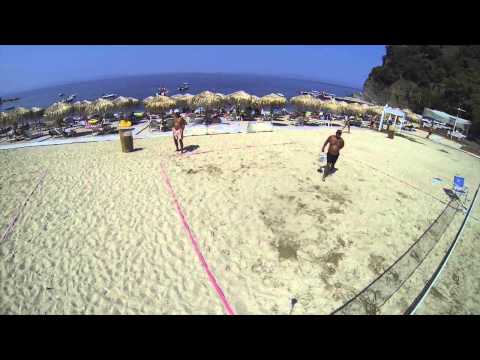 BEACH TENNIS HOT SHOTS itf 2014 (vagelis-giorgos VS akis-giorgos)