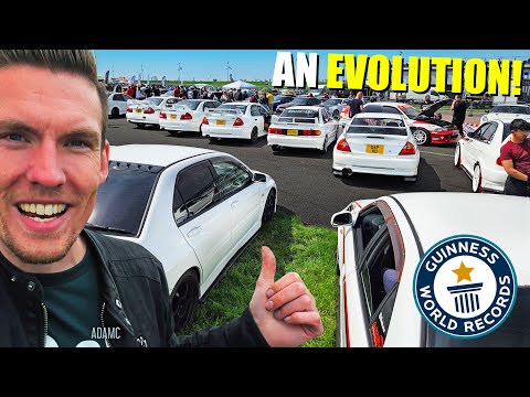 The LARGEST Collection of Mitsubishi Evos EVER?
