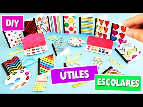 DIY, útiles escolares en miniatura, ¡facilísimo!