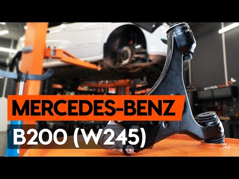 How to change front suspension arm on MERCEDES-BENZ B200 (W245) [TUTORIAL AUTODOC]
