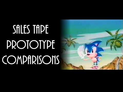 Sonic 3 Prototype Sales Promotional VHS Tape Differences