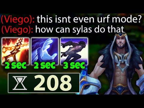 3 SECOND COOLDOWNS?? 208 Ability Haste Sylas and it's not even URF..