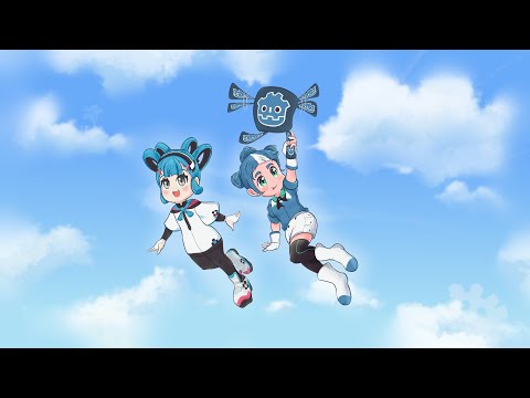 Sophia and Godette flying drawing timelapse