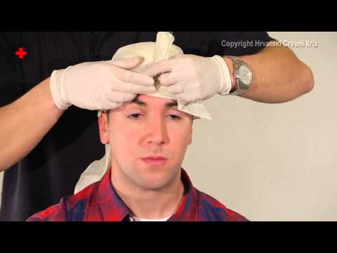 Zavoj tjemena trokutastom maramo