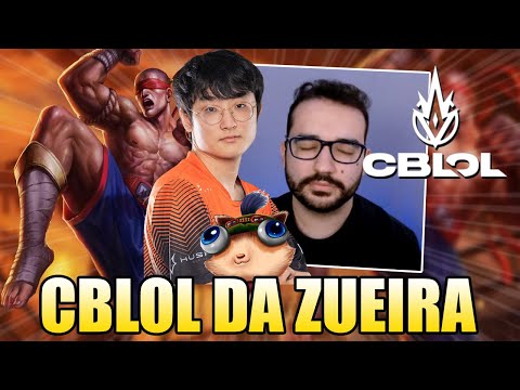 INSEC COREANO INVERTIDO E TAKESHI DORMINDO AO VIVO - CBLOL DA ZUEIRA