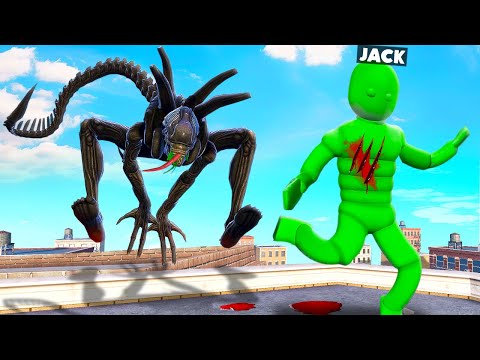 Aliens Hunt For Oggy And Jack's Blood Npc War In Overgrowth
