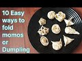 How to shape momos or dumplings | How to make momo