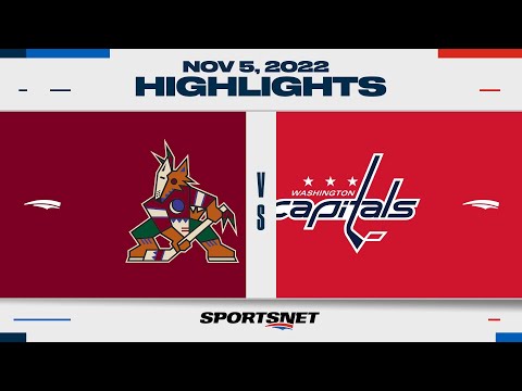 NHL Highlights | Coyotes vs. Capitals - November 5, 2022